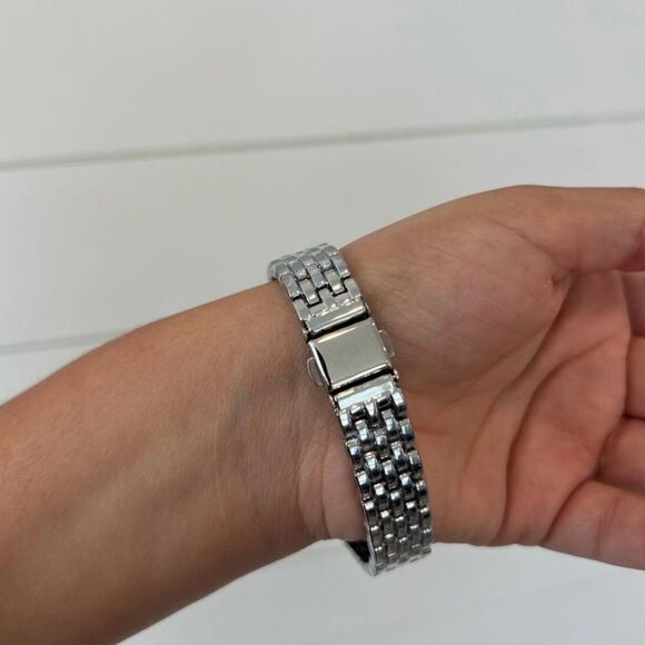 Classic silver-Tone Roman Numeral Watch - Picture 4 of 6